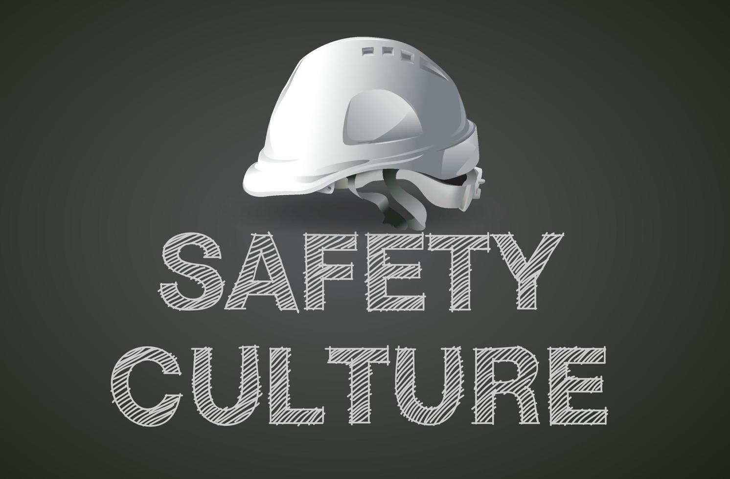 safety culture, safety equipment, construction concept, vector design