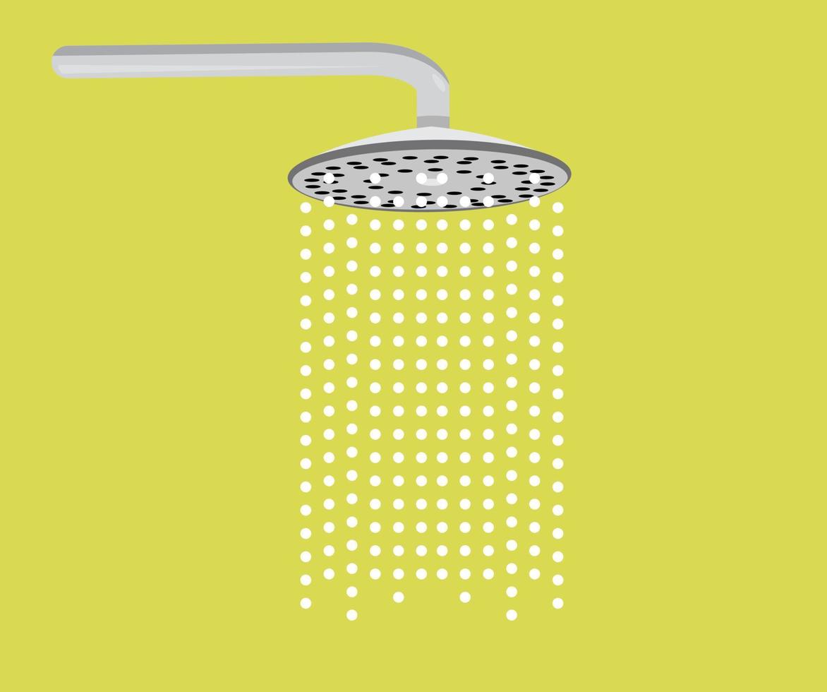 Shower  and falling water, vector design