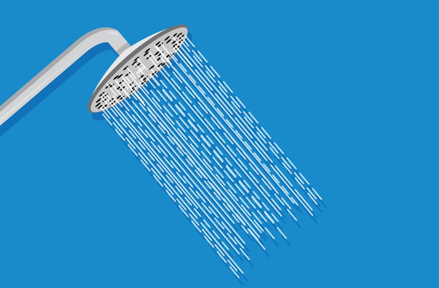 Shower  and falling water, vector design
