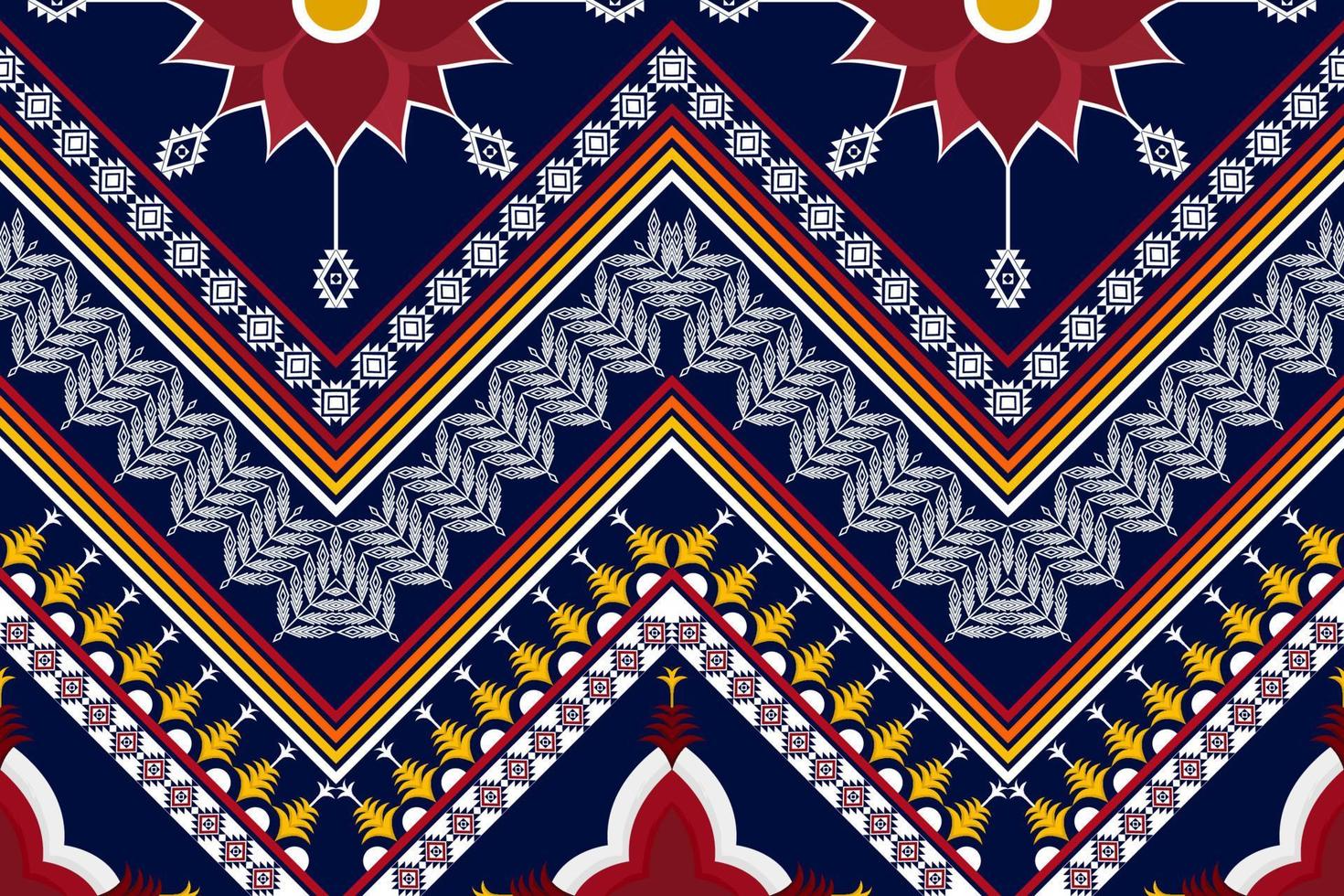 Abstract geometric ethnic pattern design. Aztec fabric carpet mandala ornament boho native chevron textile decoration wallpaper. Tribal ethnic traditional embroidery vector background