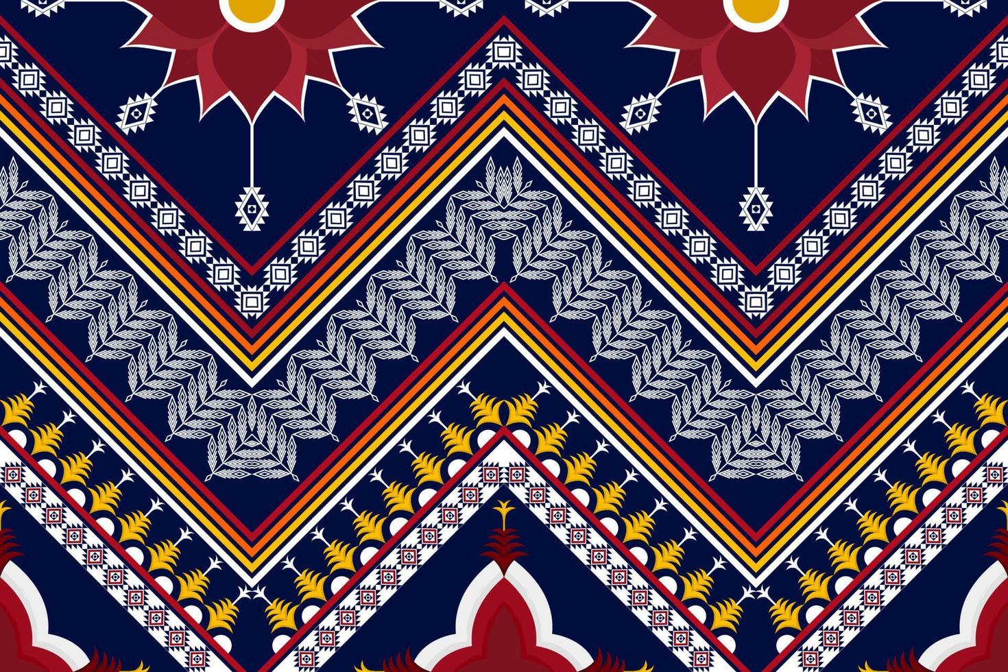 diseño de patrones étnicos geométricos abstractos. tela azteca alfombra mandala ornamento boho nativo chevron textil decoración papel tapiz. Fondo de vector de bordado tradicional étnico tribal