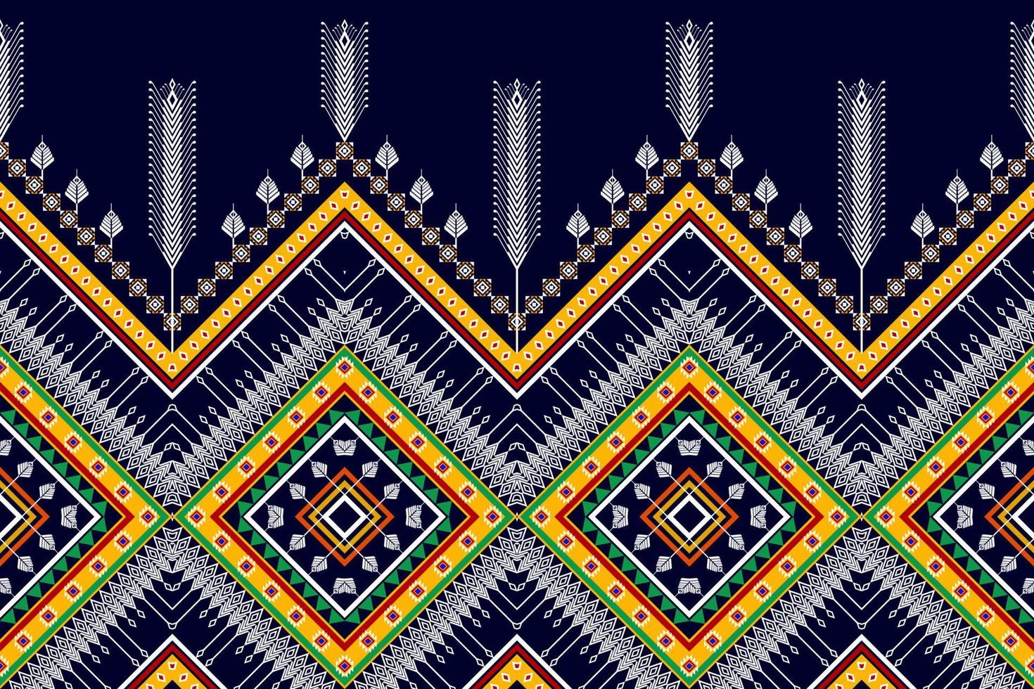 Abstract geometric ethnic pattern design. Aztec fabric carpet mandala ornament boho native chevron textile decoration wallpaper. Tribal ethnic traditional embroidery vector background