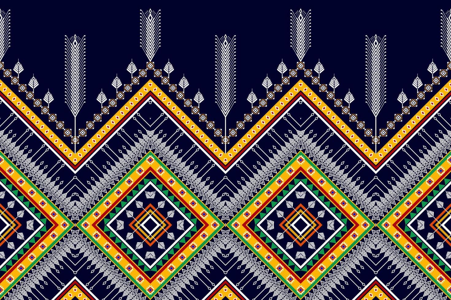 Abstract geometric ethnic pattern design. Aztec fabric carpet mandala ornament boho native chevron textile decoration wallpaper. Tribal ethnic traditional embroidery vector background