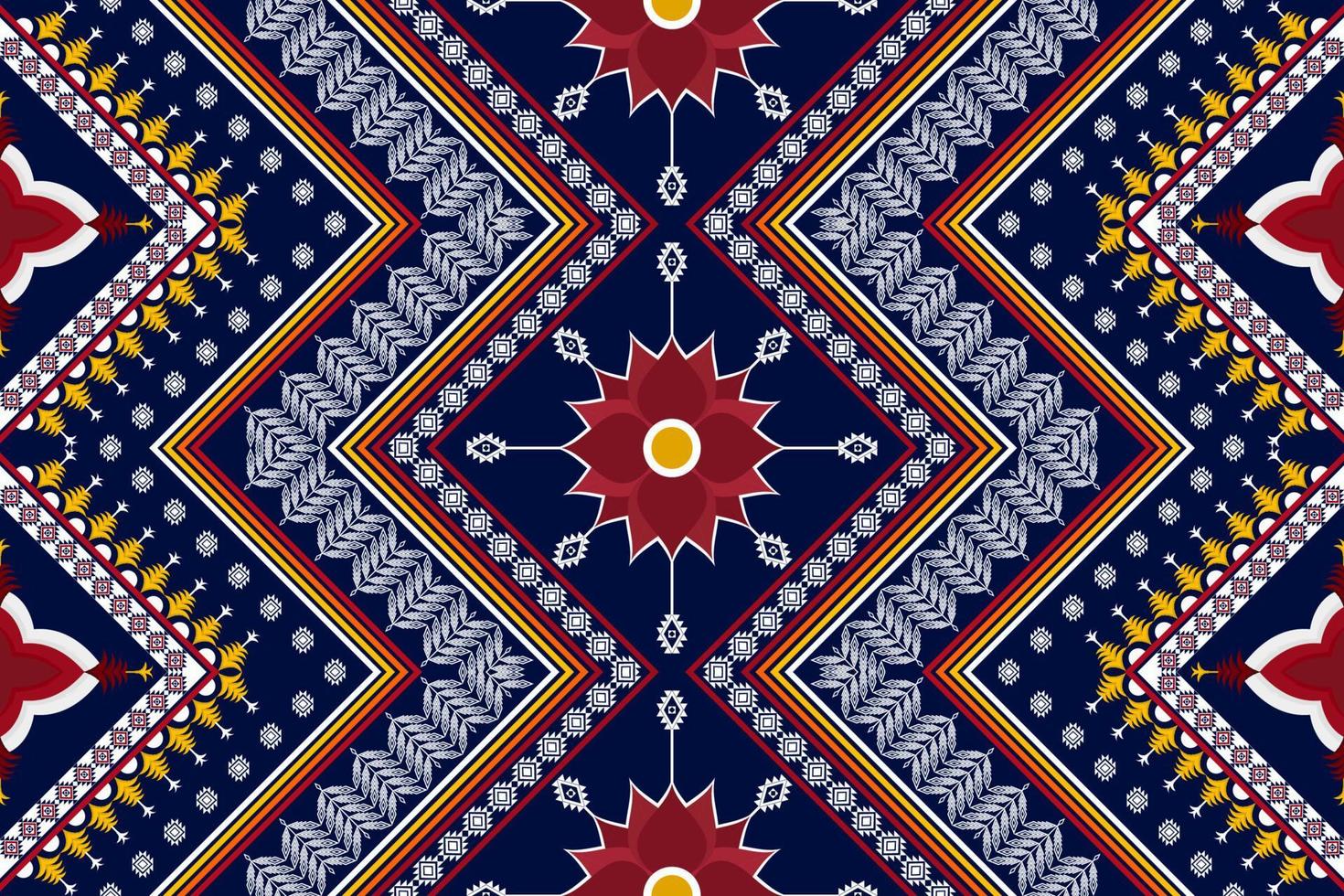 diseño de patrones étnicos geométricos abstractos. tela azteca alfombra mandala ornamento boho nativo chevron textil decoración papel tapiz. Fondo de vector de bordado tradicional étnico tribal