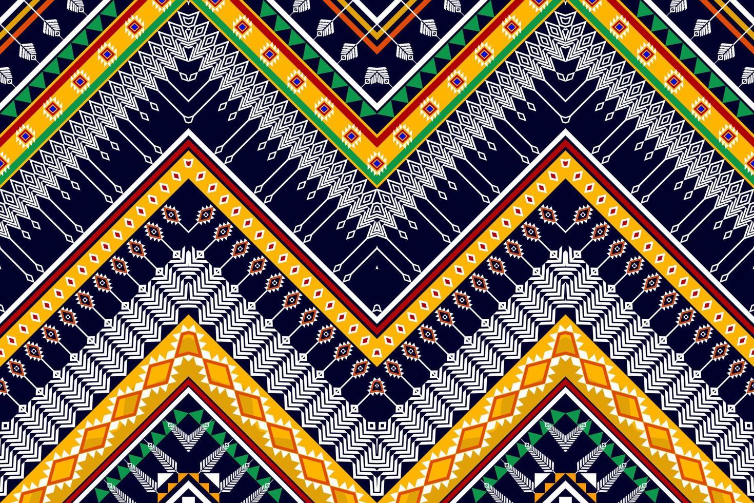 Abstract geometric ethnic pattern design. Aztec fabric carpet mandala ornament boho native chevron textile decoration wallpaper. Tribal ethnic traditional embroidery vector background