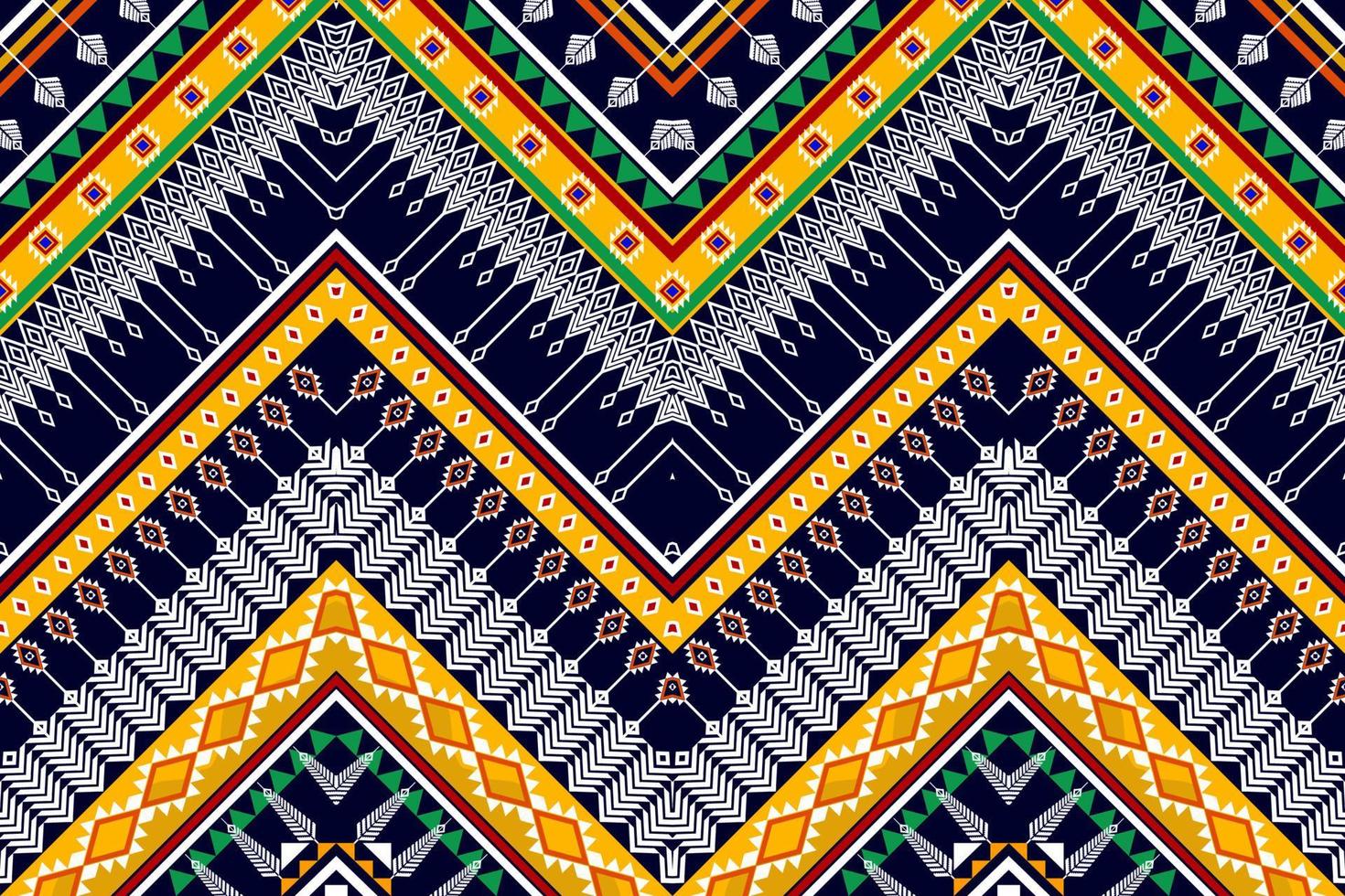 diseño de patrones étnicos geométricos abstractos. tela azteca alfombra mandala ornamento boho nativo chevron textil decoración papel tapiz. Fondo de vector de bordado tradicional étnico tribal