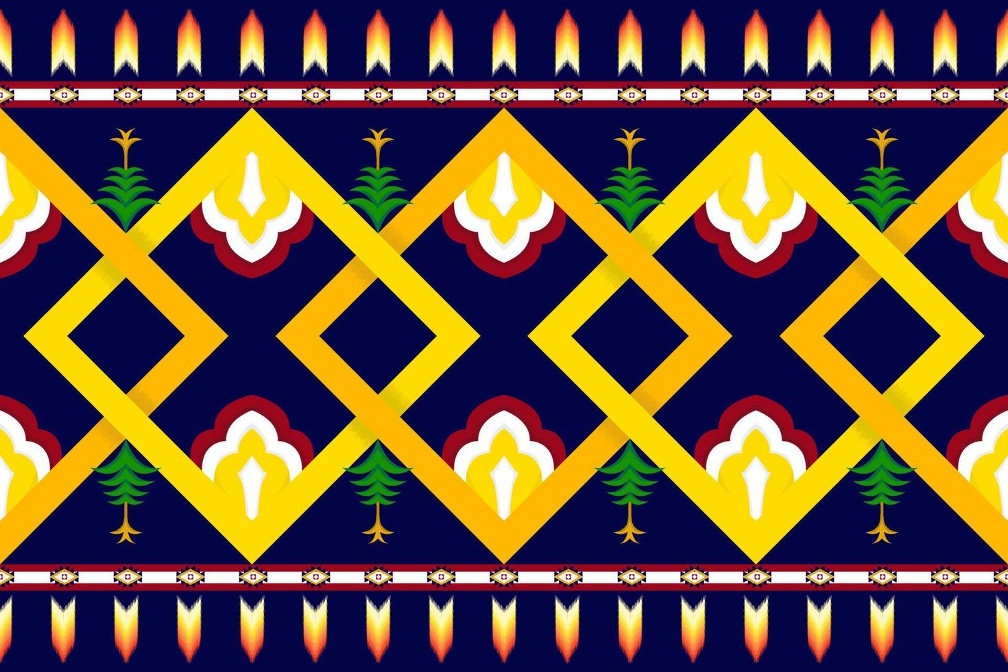 diseño de patrones étnicos geométricos abstractos. tela azteca alfombra mandala ornamento boho nativo chevron textil decoración papel tapiz. Fondo de vector de bordado tradicional étnico tribal