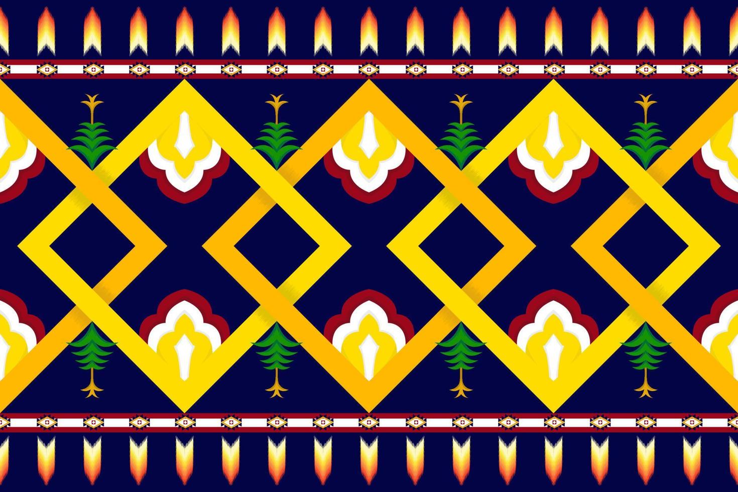 Abstract geometric ethnic pattern design. Aztec fabric carpet mandala ornament boho native chevron textile decoration wallpaper. Tribal ethnic traditional embroidery vector background