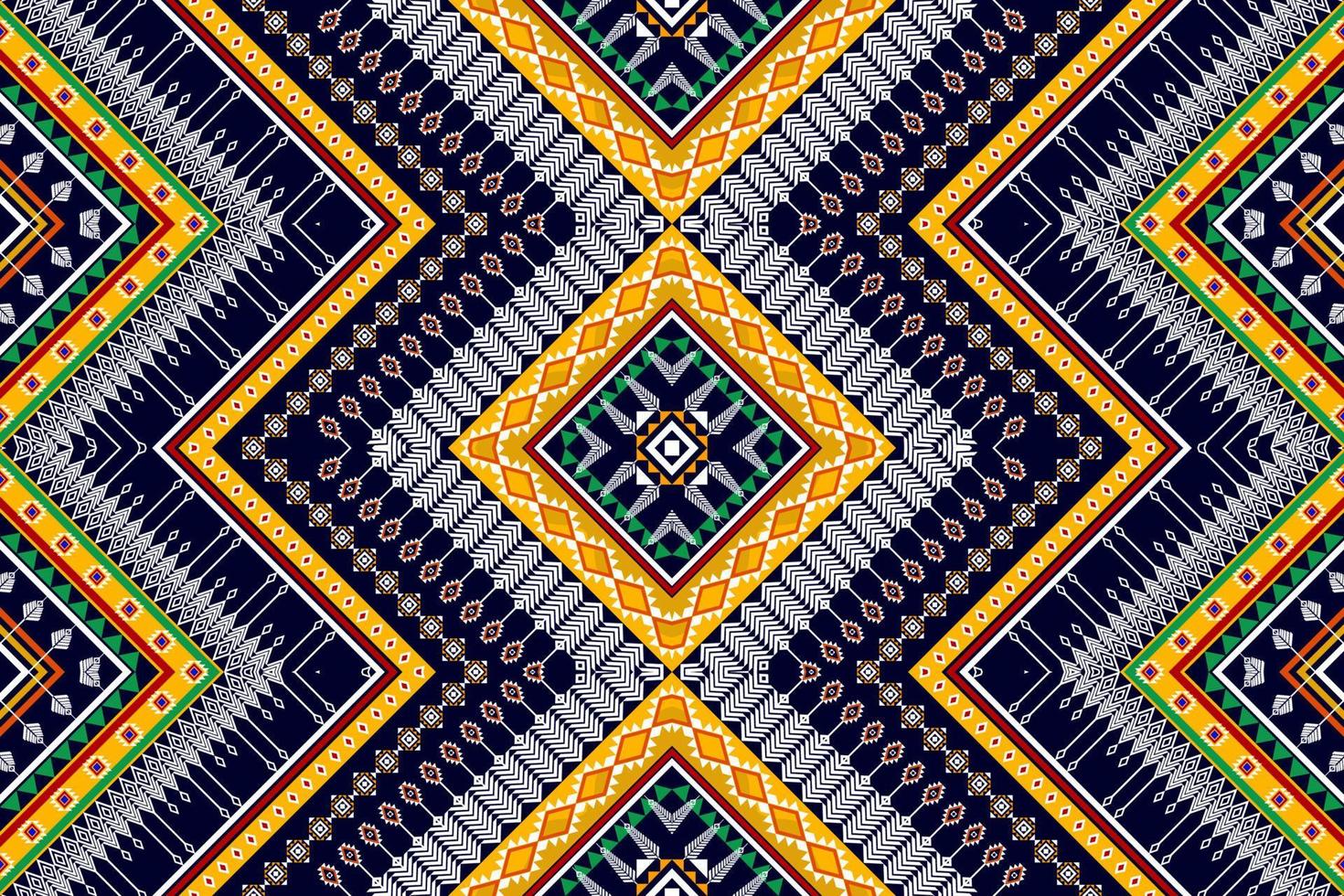 Abstract geometric ethnic pattern design. Aztec fabric carpet mandala ornament boho native chevron textile decoration wallpaper. Tribal ethnic traditional embroidery vector background