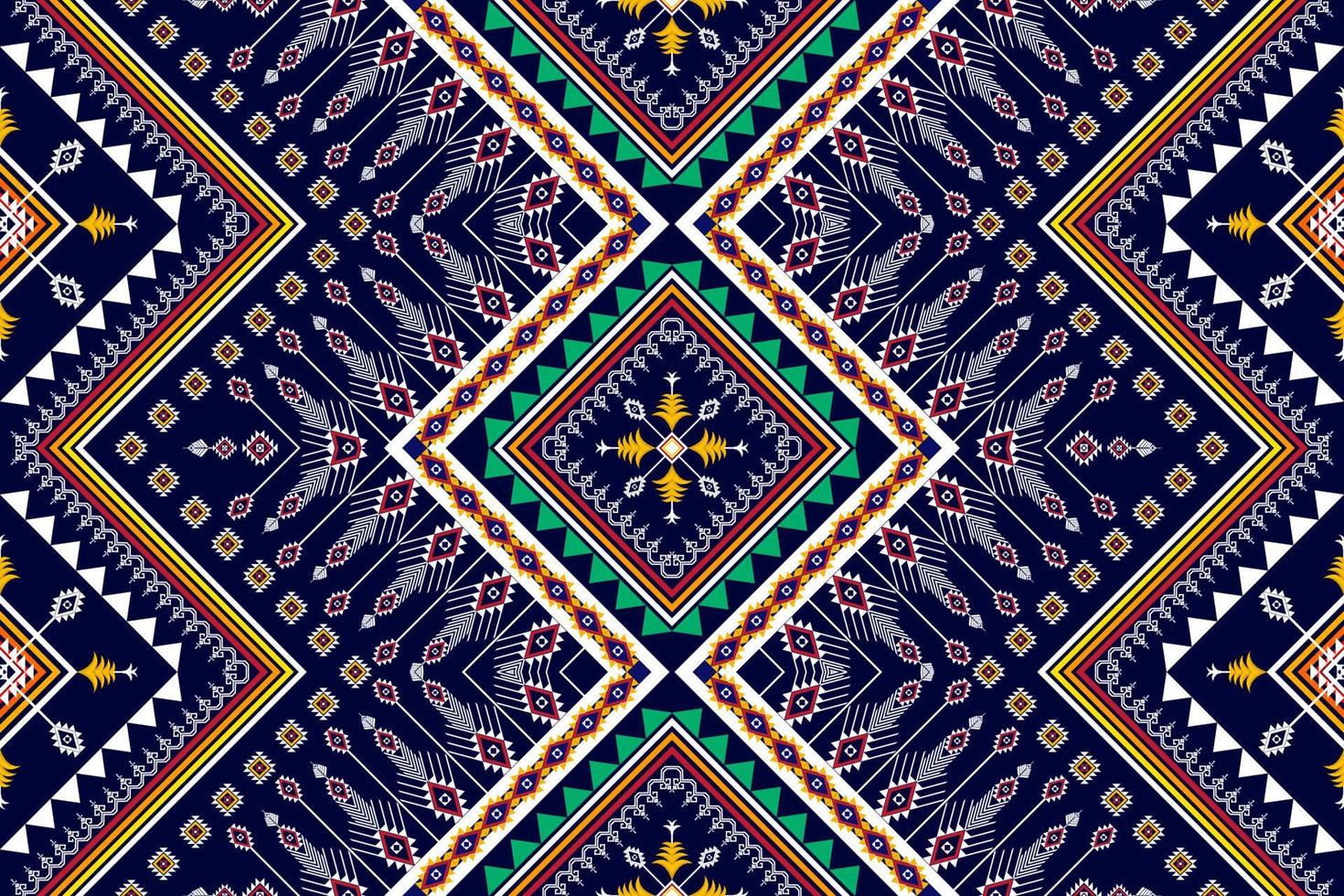 Abstract geometric ethnic pattern design. Aztec fabric carpet mandala ornament boho native chevron textile decoration wallpaper. Tribal ethnic traditional embroidery vector background