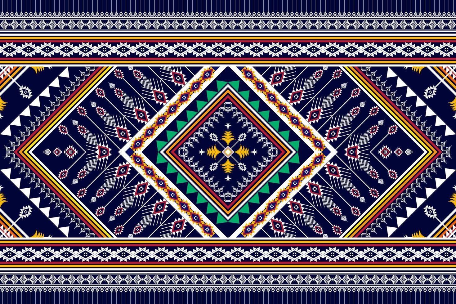 Abstract geometric ethnic pattern design. Aztec fabric carpet mandala ornament boho native chevron textile decoration wallpaper. Tribal ethnic traditional embroidery vector background