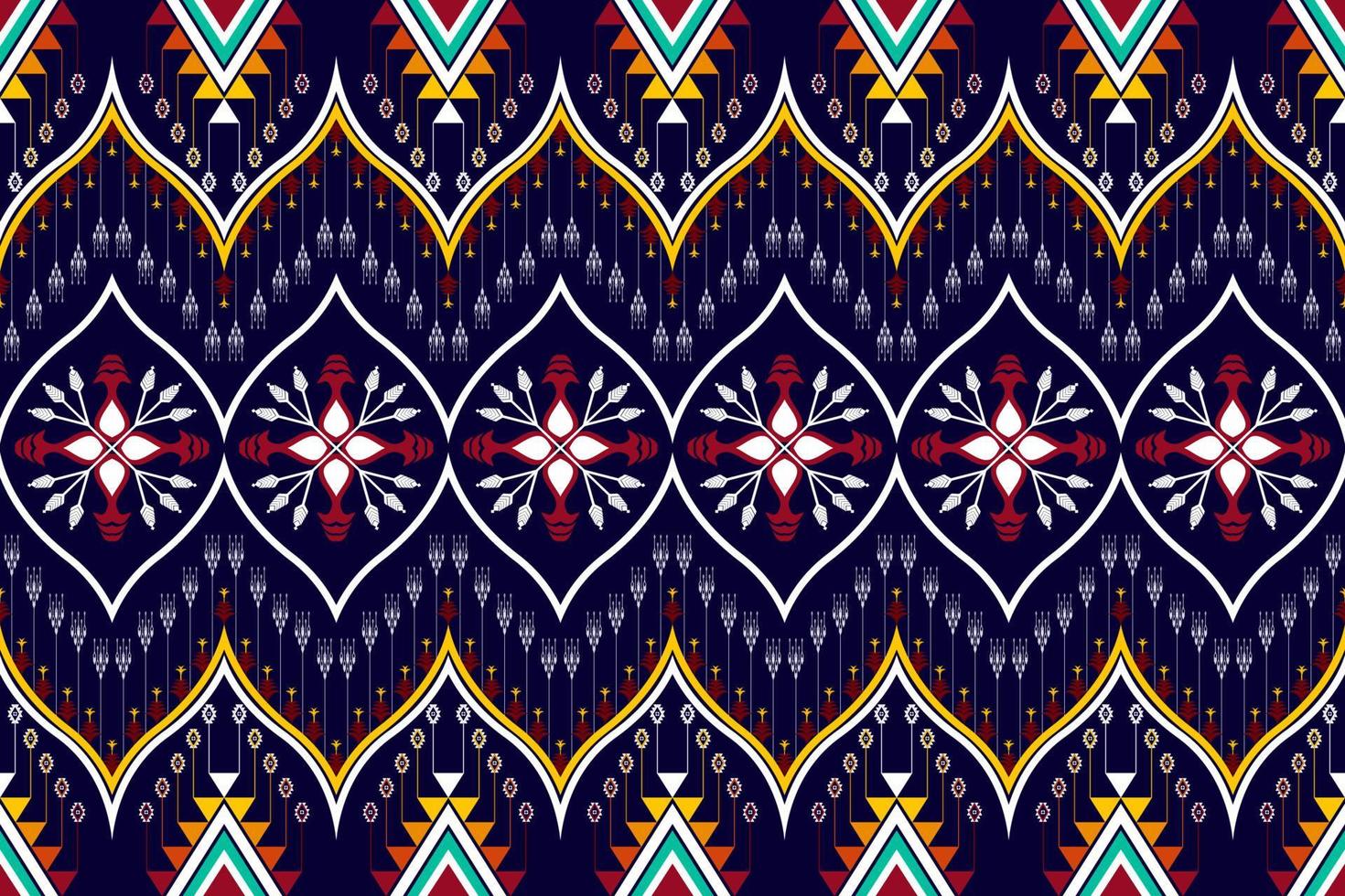 diseño de patrones étnicos abstractos geométricos. tela azteca alfombra mandala ornamento étnico chevron textil decoración papel tapiz. tribal boho nativo tradicional bordado vector ilustraciones fondo