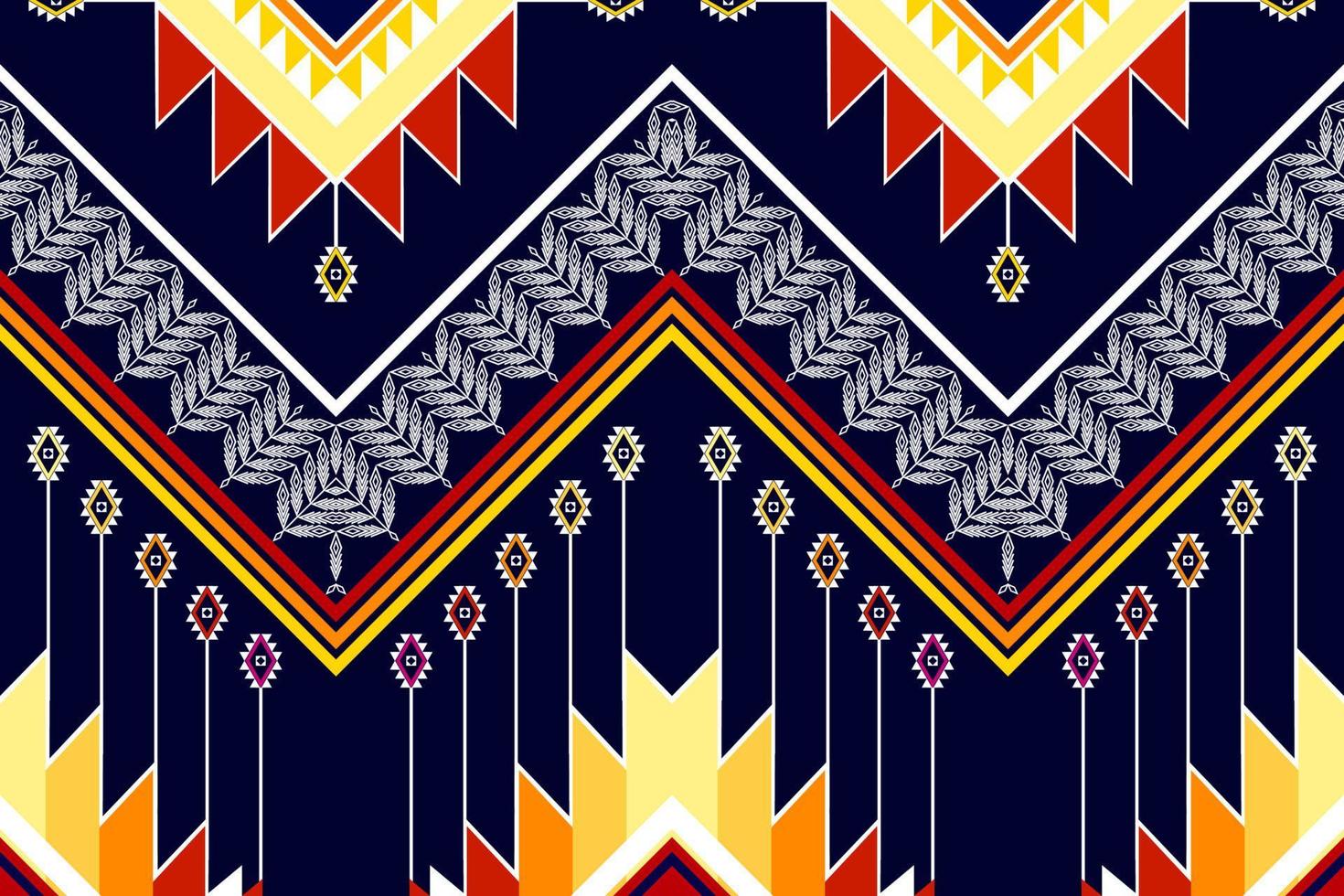 diseño de patrones étnicos abstractos geométricos. tela azteca alfombra mandala ornamento étnico chevron textil decoración papel tapiz. tribal boho nativo tradicional bordado vector ilustraciones fondo