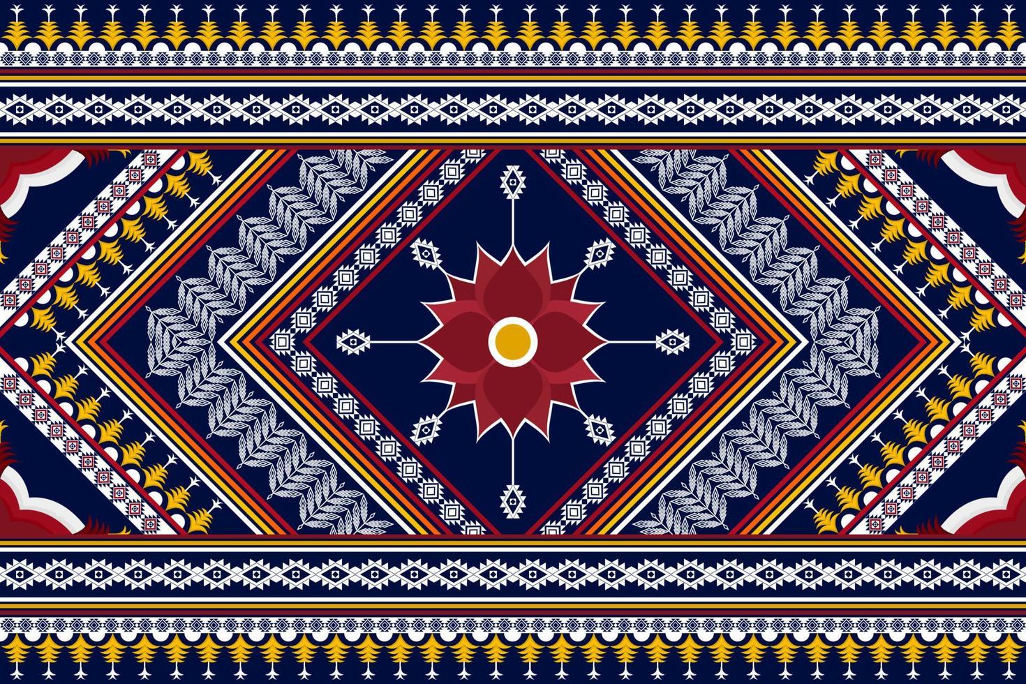 Abstract geometric ethnic pattern design. Aztec fabric carpet mandala ornament boho native chevron textile decoration wallpaper. Tribal ethnic traditional embroidery vector background