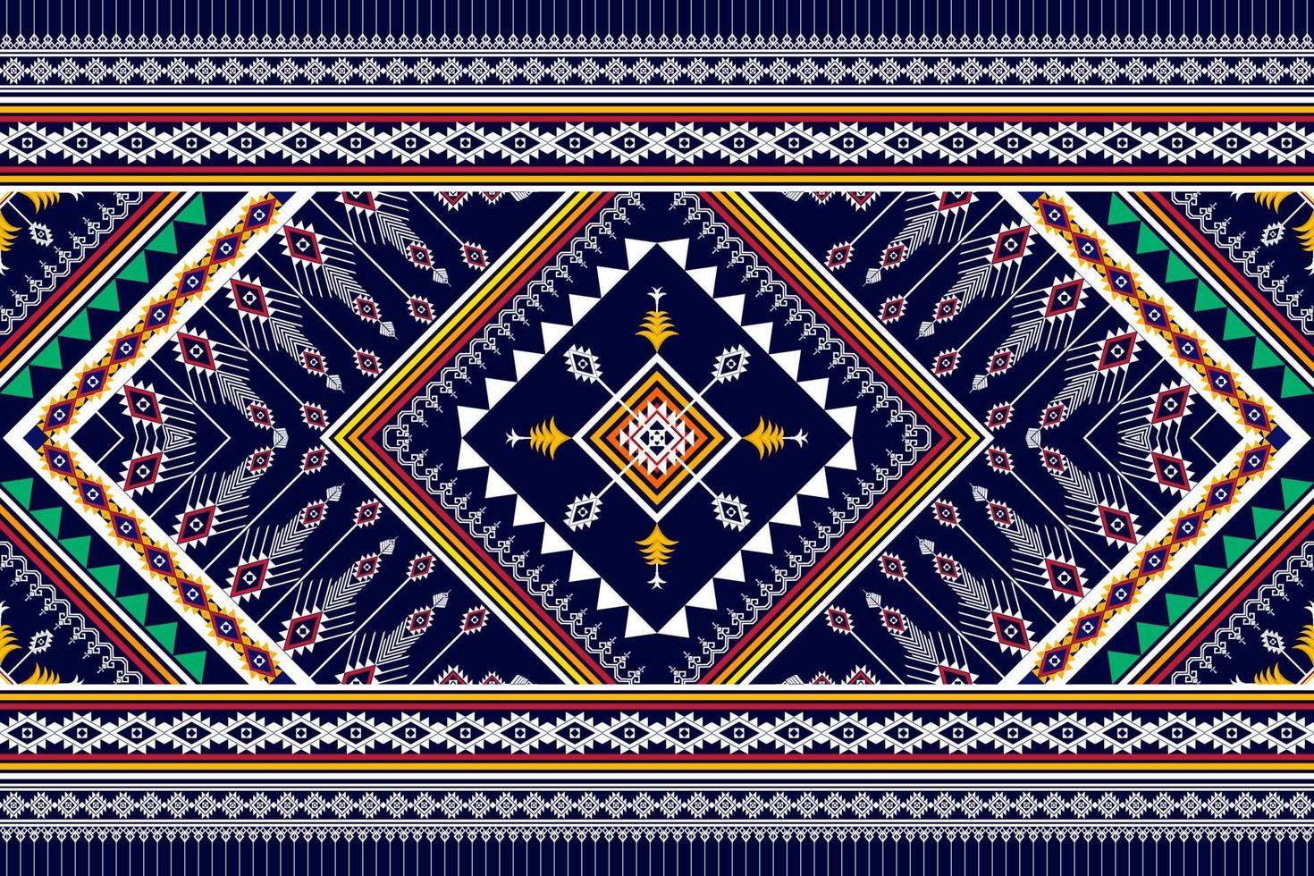 Abstract geometric ethnic pattern design. Aztec fabric carpet mandala ornament boho native chevron textile decoration wallpaper. Tribal ethnic traditional embroidery vector background
