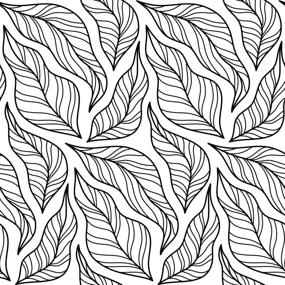 Black and White Memphis Vector Seamless Pattern