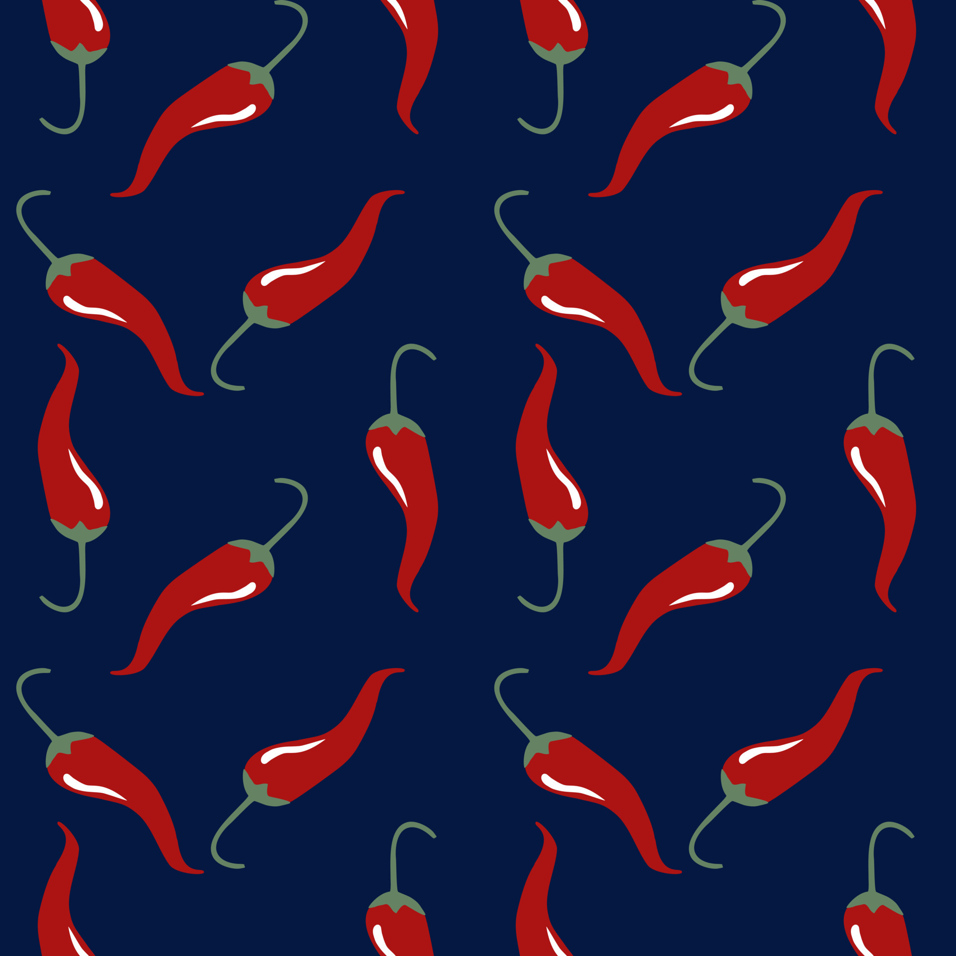 Kitchen wallpaper peppers  TenStickers