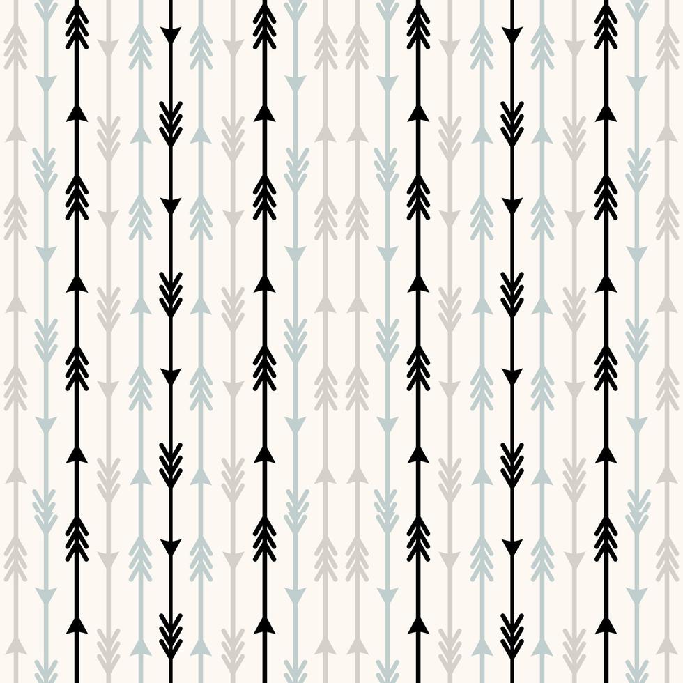 seamless pattern with different arrow collection stylized vector illustration of boom decoration Cute repeating textures for packaging, books, textiles, wrapping paper design, fabric design.