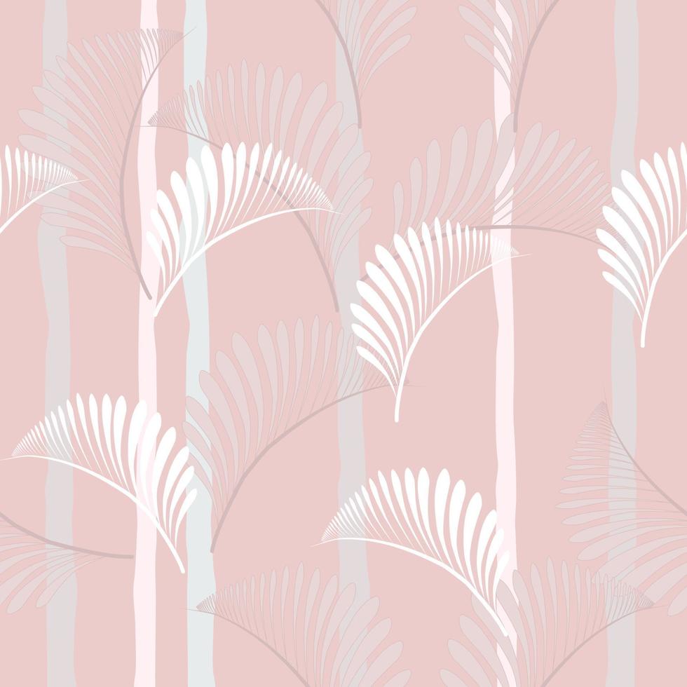 luxury wallpaper design with leaves pastel tree and orange background. Japanese style design. Line art designs for wall art, fabrics, prints and backgrounds, vector illustrations. Seamless pattern.