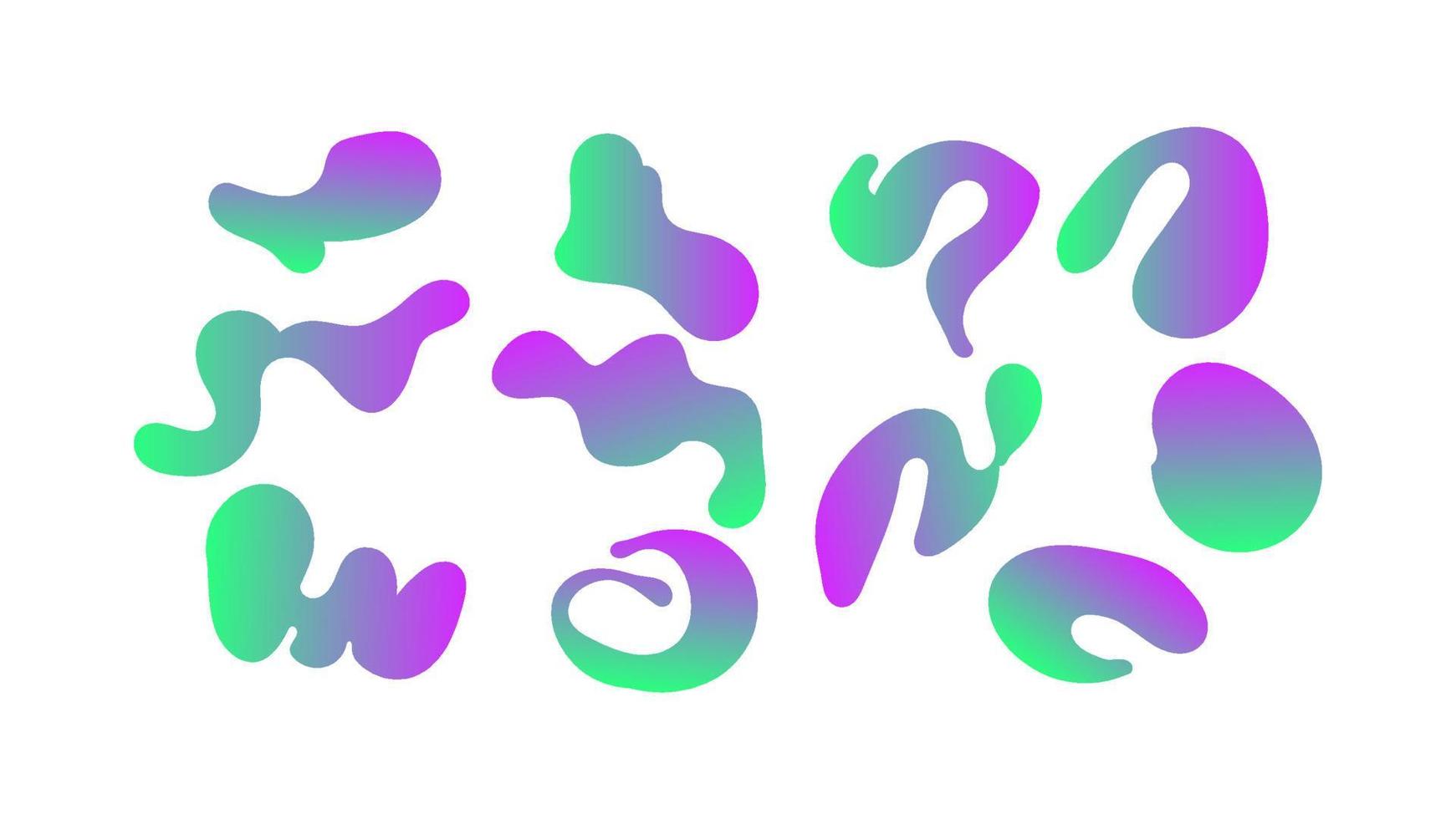 Abstrack shape with gradient color vector