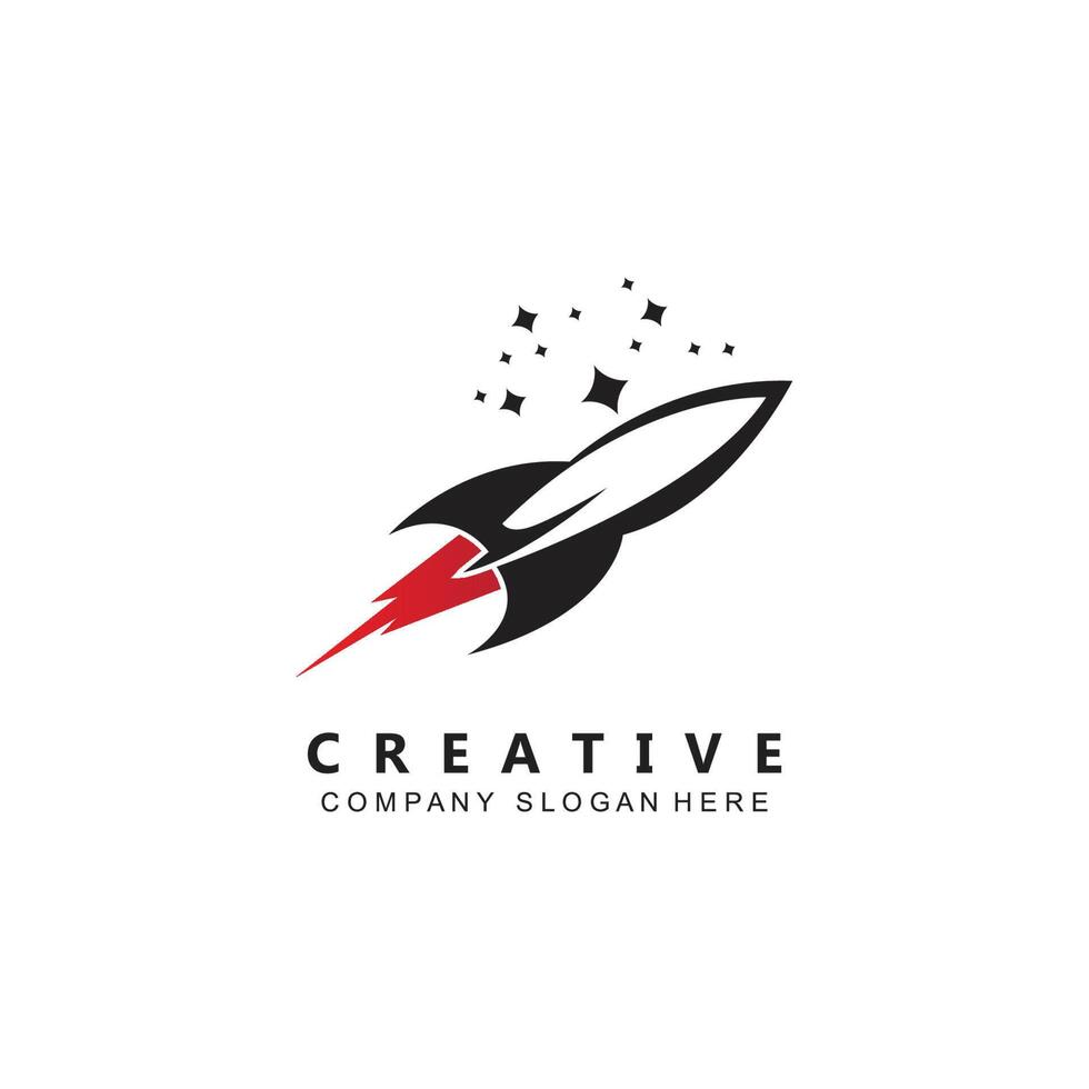 vector icon plane logo, space rocket, premium design