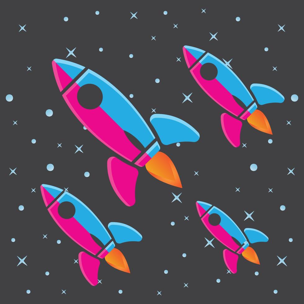 vector icon plane logo, space rocket, premium design