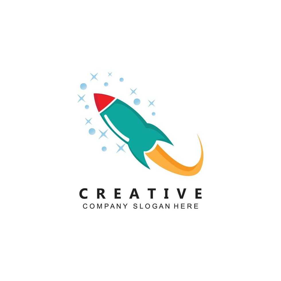 vector icon plane logo, space rocket, premium design