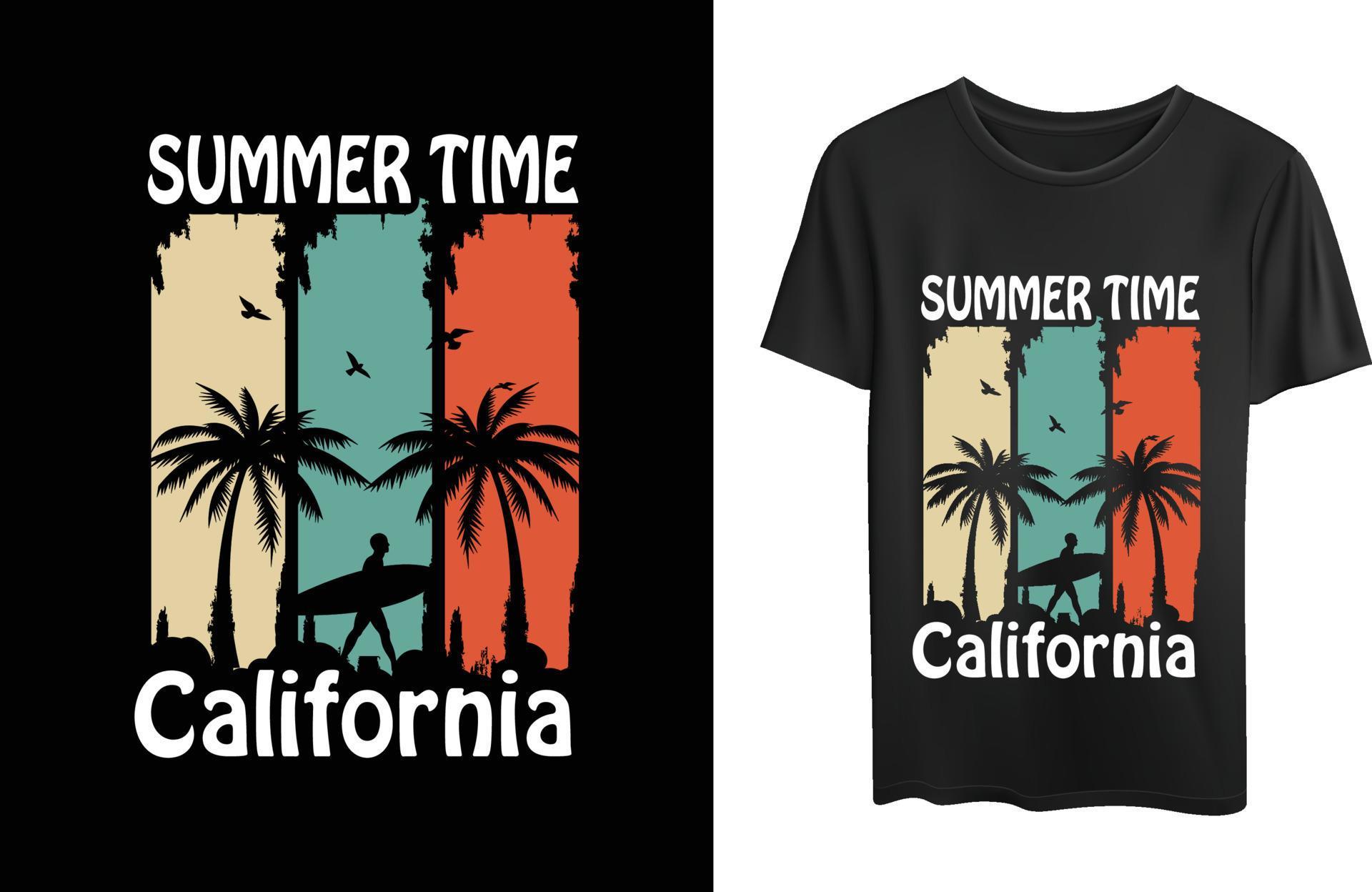 Summer time california 7035963 Vector Art at Vecteezy