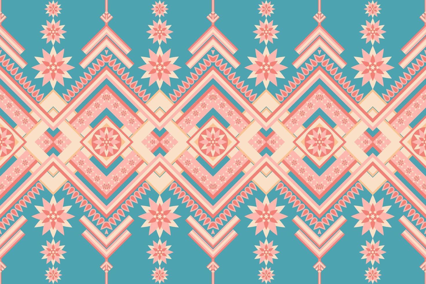The Design is Based on Retro Asian-Style Geometric Shapes, Destroying Fabrics and Backgrounds. vector