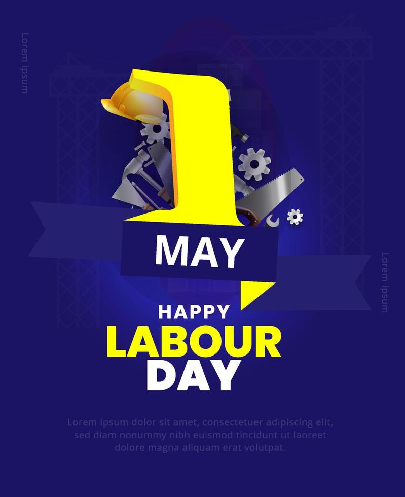 Labour Day Banner Design vector