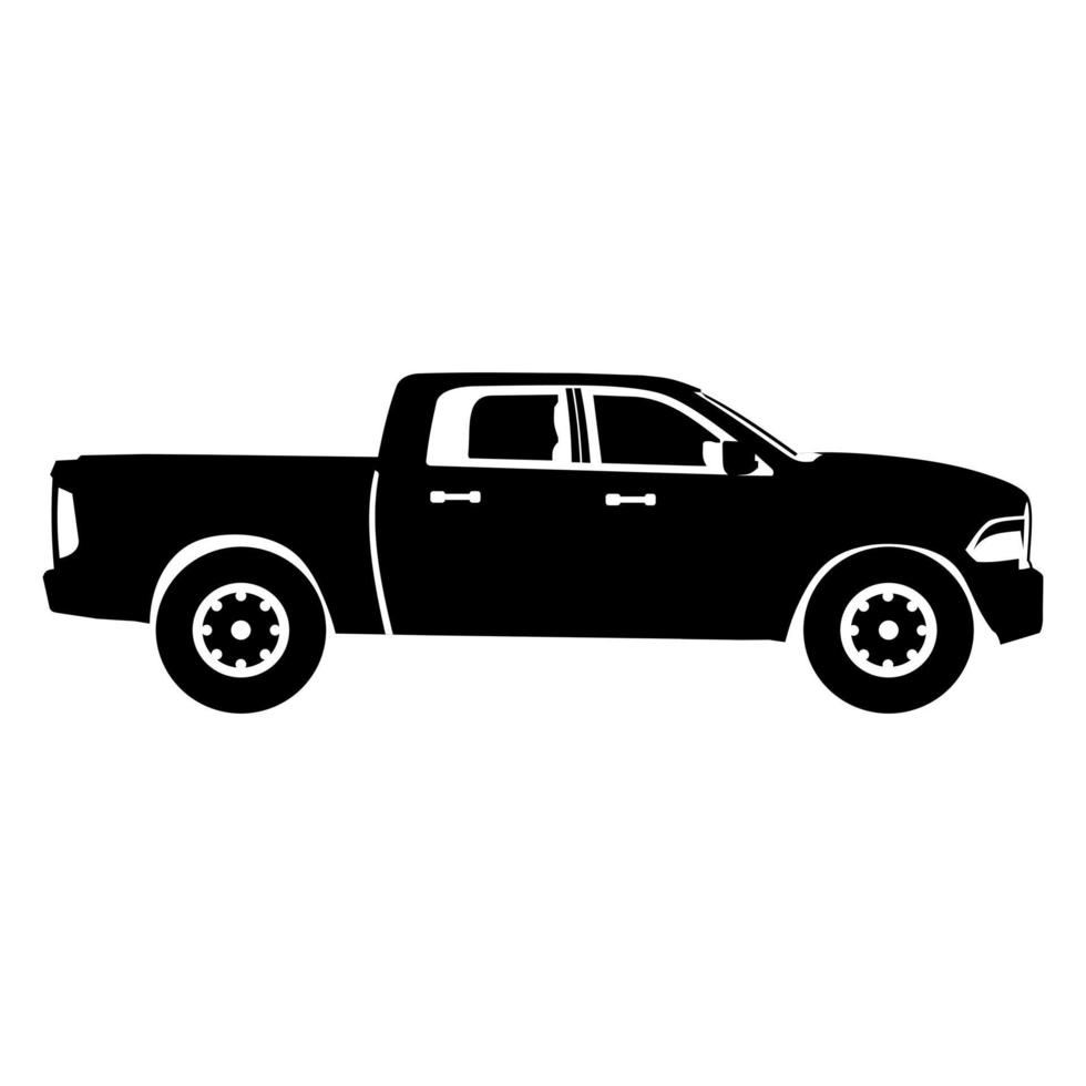 pick up truck icon logo design vector