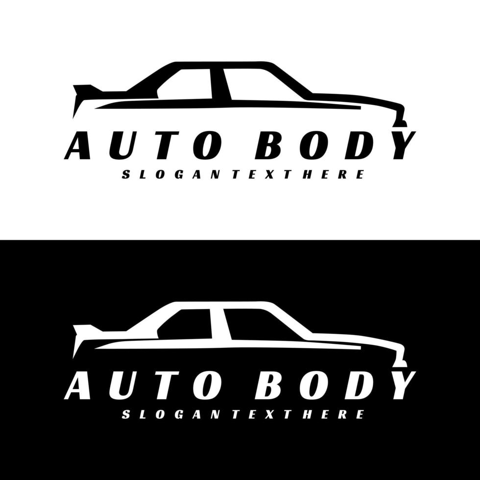 vector de concepto de diseño de logotipo de coche