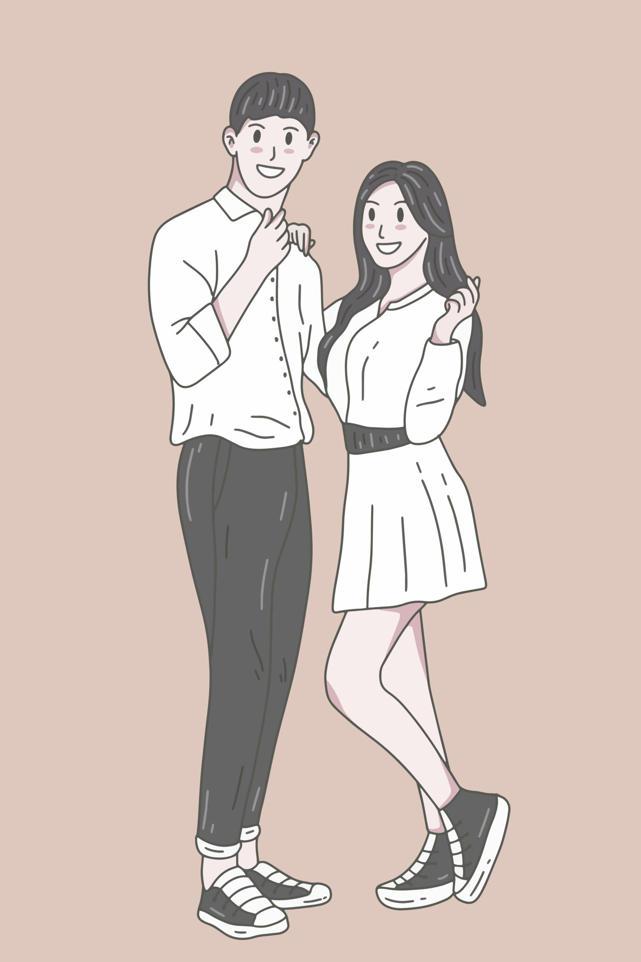 couple #cute #boyfriend #girlfriend #art #artist #sketch #fastdrawing  #illustration #design