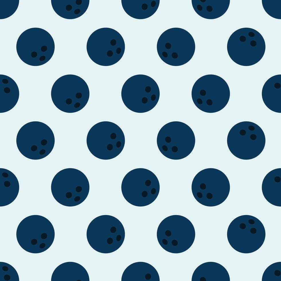Seamless bowling ball cartoon pattern vector