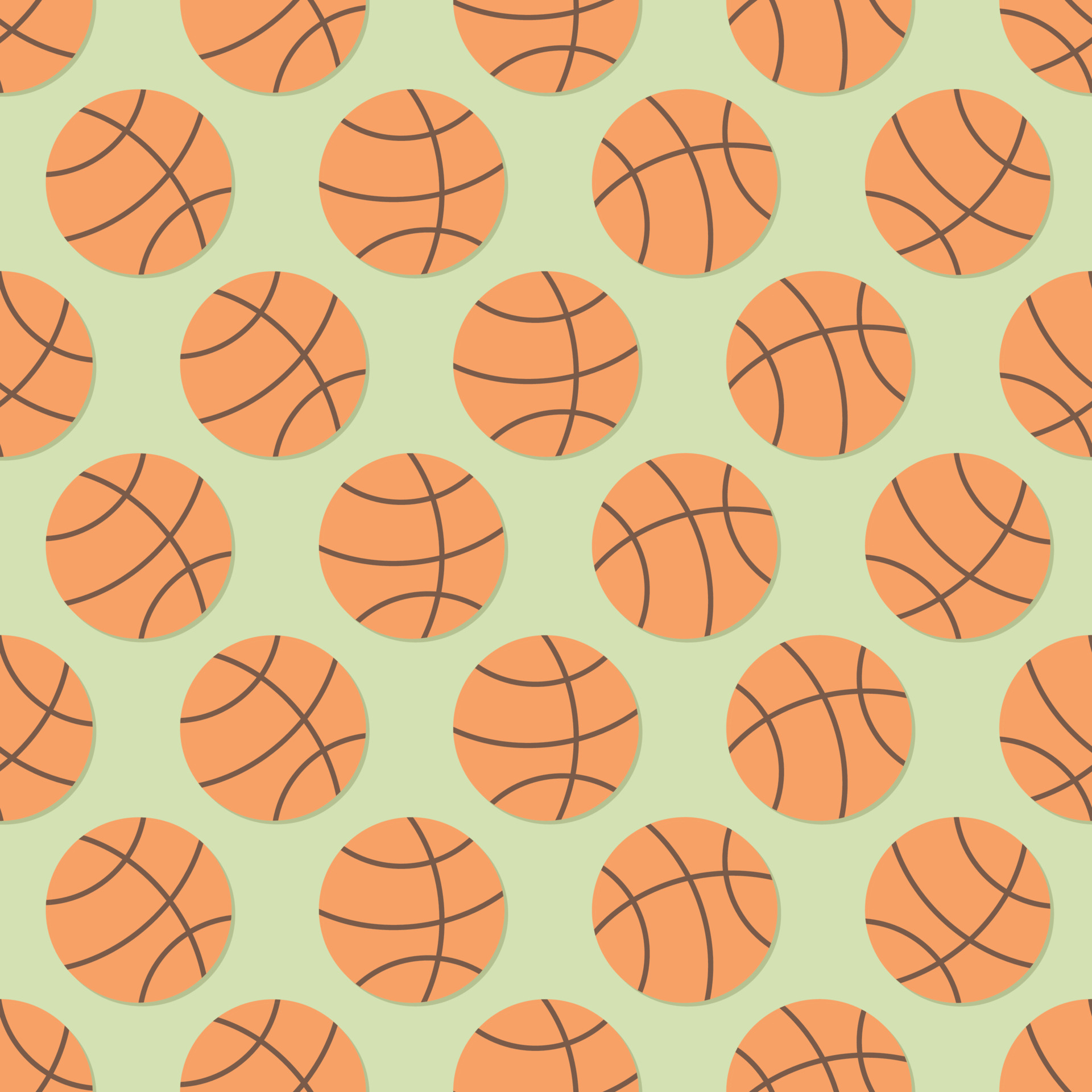 Seamless basketball ball cartoon pattern 7036520 Vector Art at Vecteezy