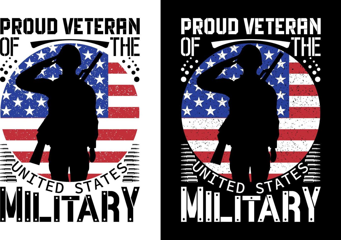 Proud veteran of the united states t-shirt design vector