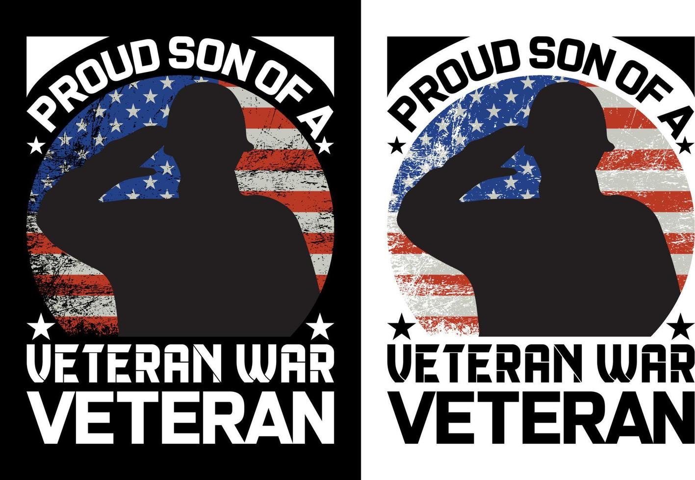 Proud of a veteran war t-shirt design vector