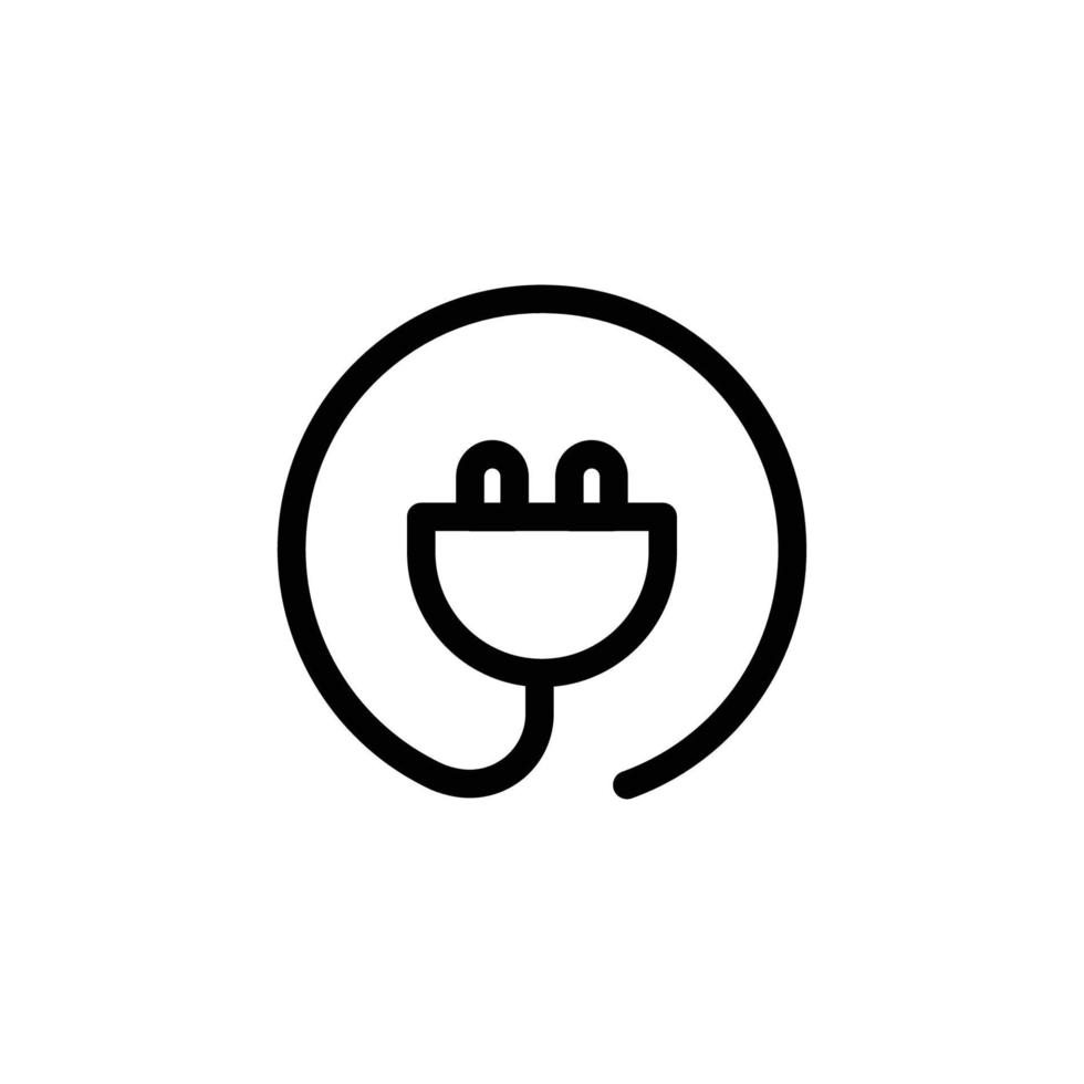 Charger icon. line icon style. simple design editable. Design template vector