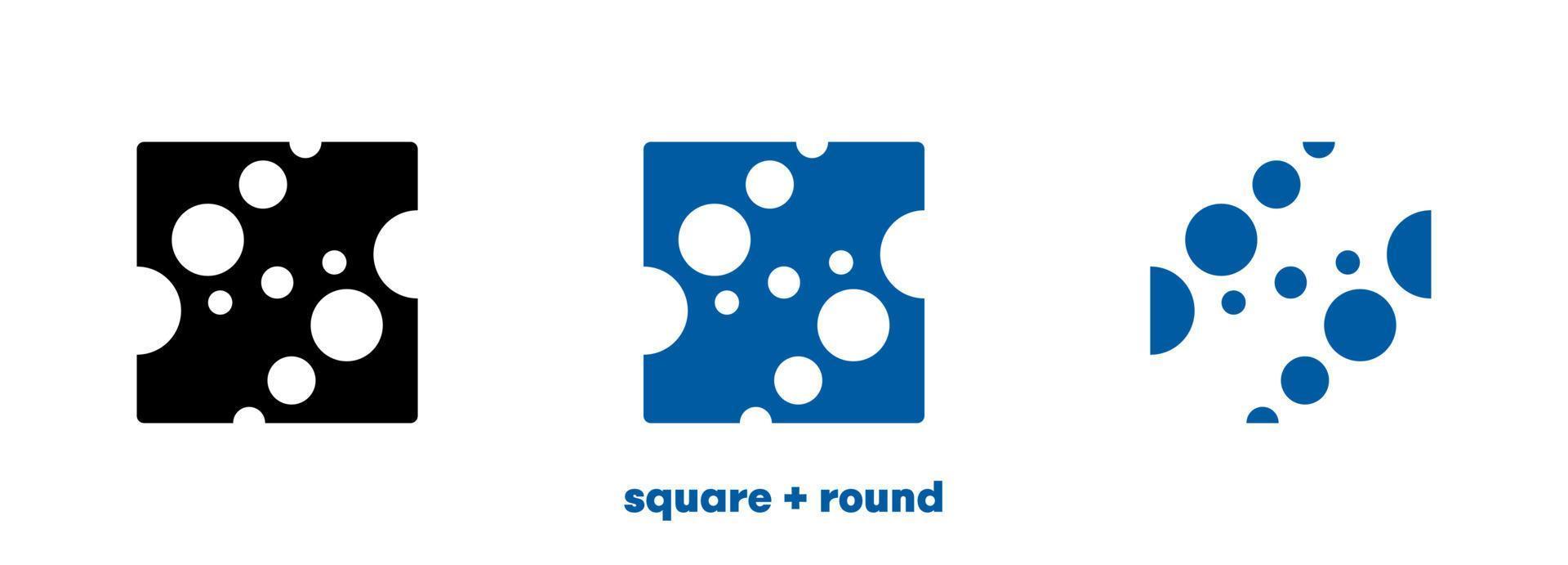 Create square logo vector