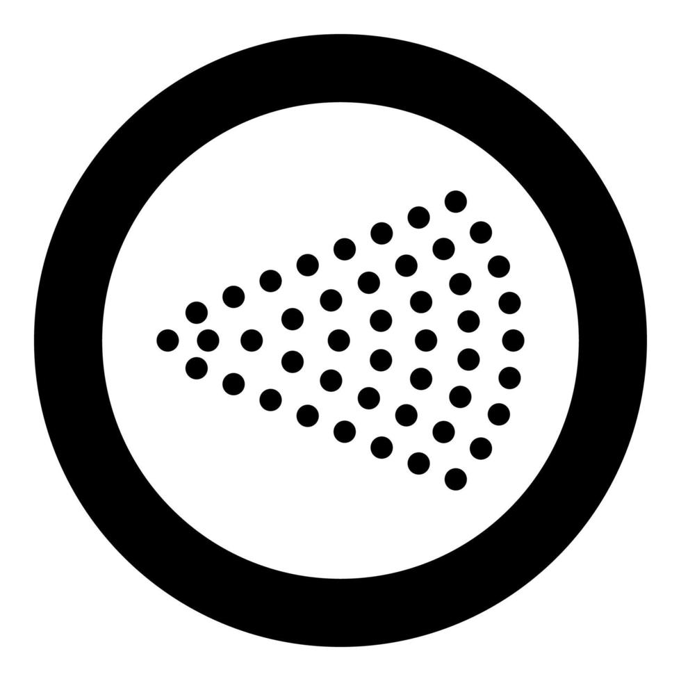Spray Aerosol jet Water spray mist of atomizer from cosmetic bottle icon in circle round black color vector illustration flat style image