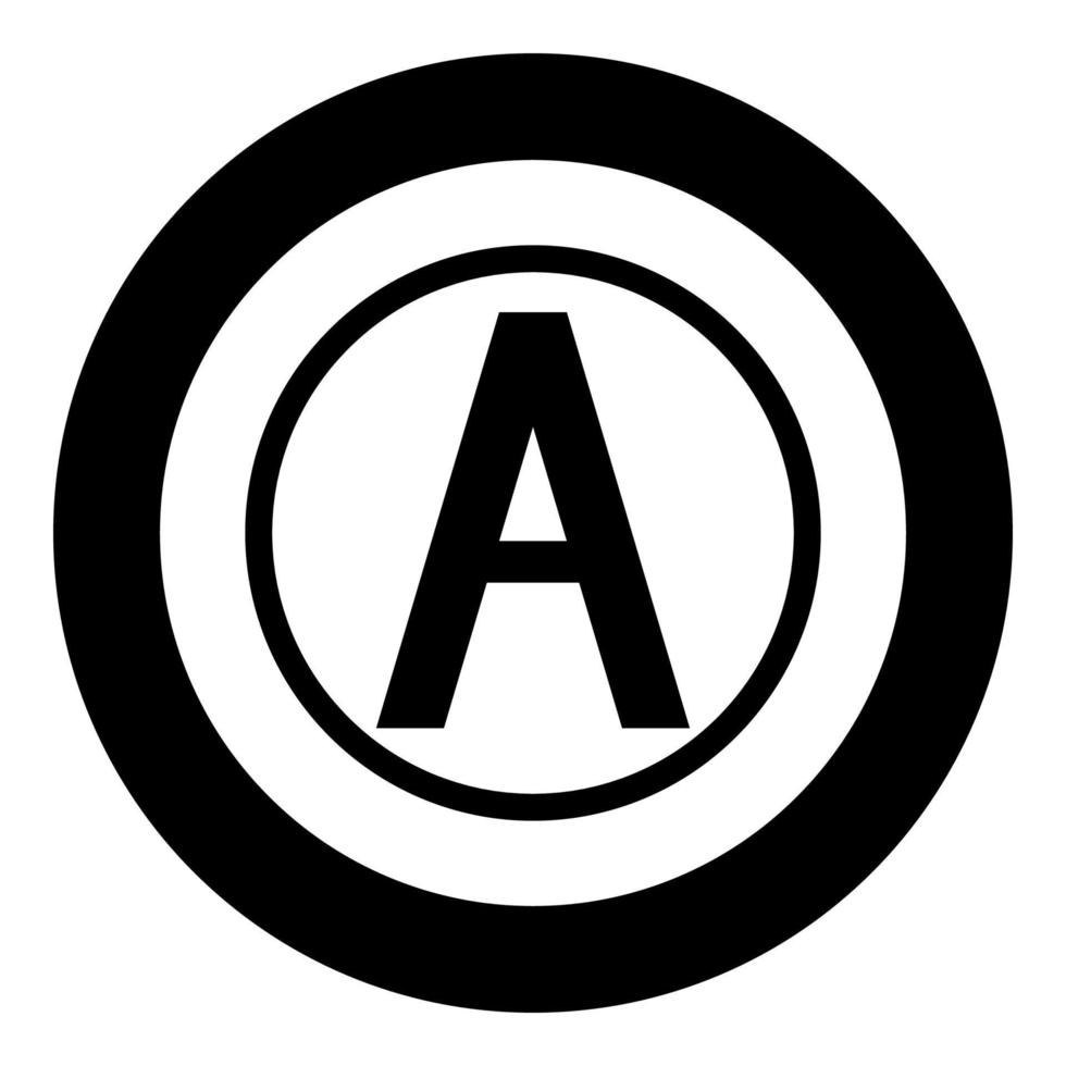 Dry cleaning with any solution Clothes care symbols Washing concept Laundry sign icon in circle round black color vector illustration flat style image