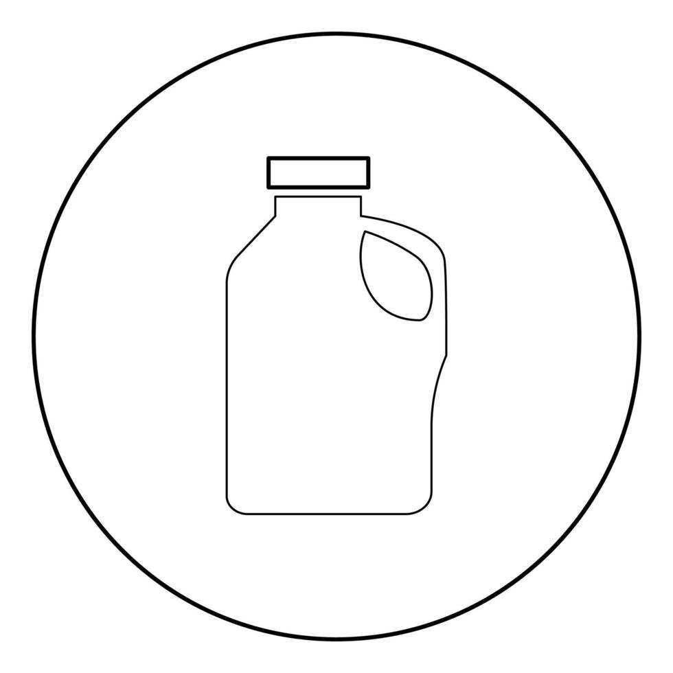 Household chemicals icon black color in circle vector