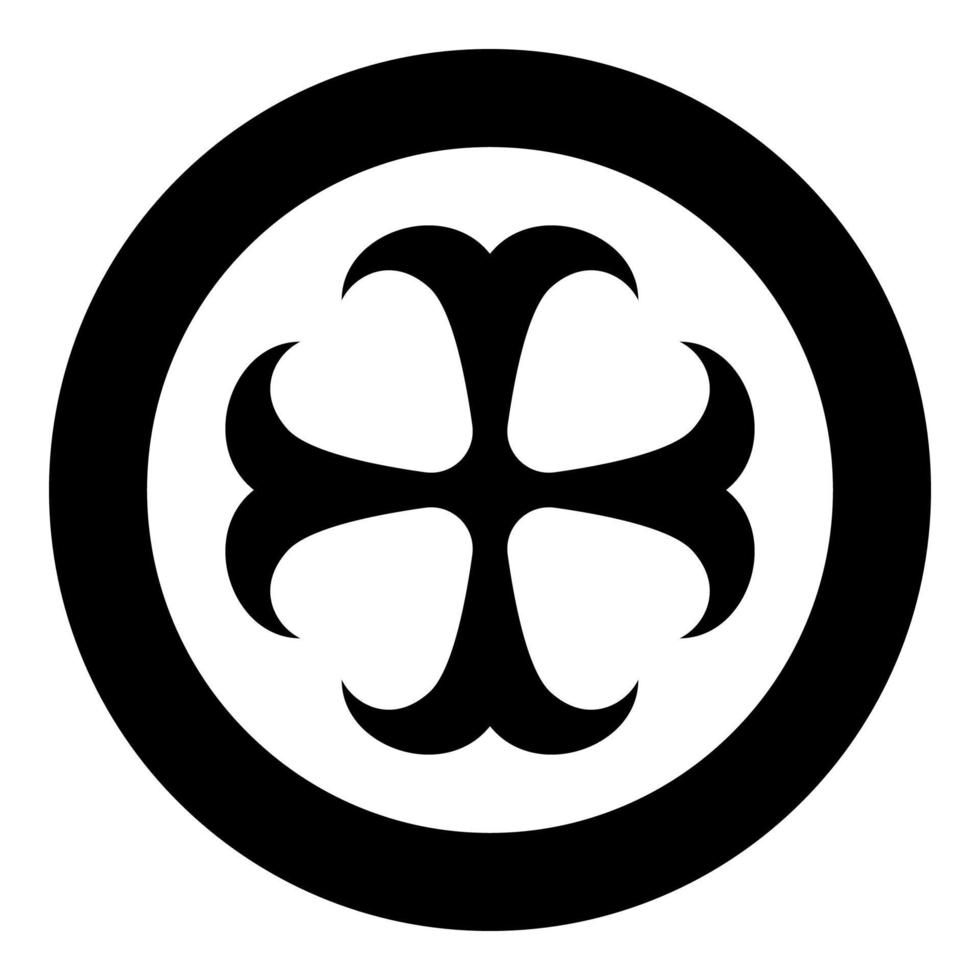 cruz monograma dokonstantinovsky símbolo del apóstol ancla signo de esperanza icono de cruz religiosa en círculo redondo color negro vector ilustración imagen de estilo plano