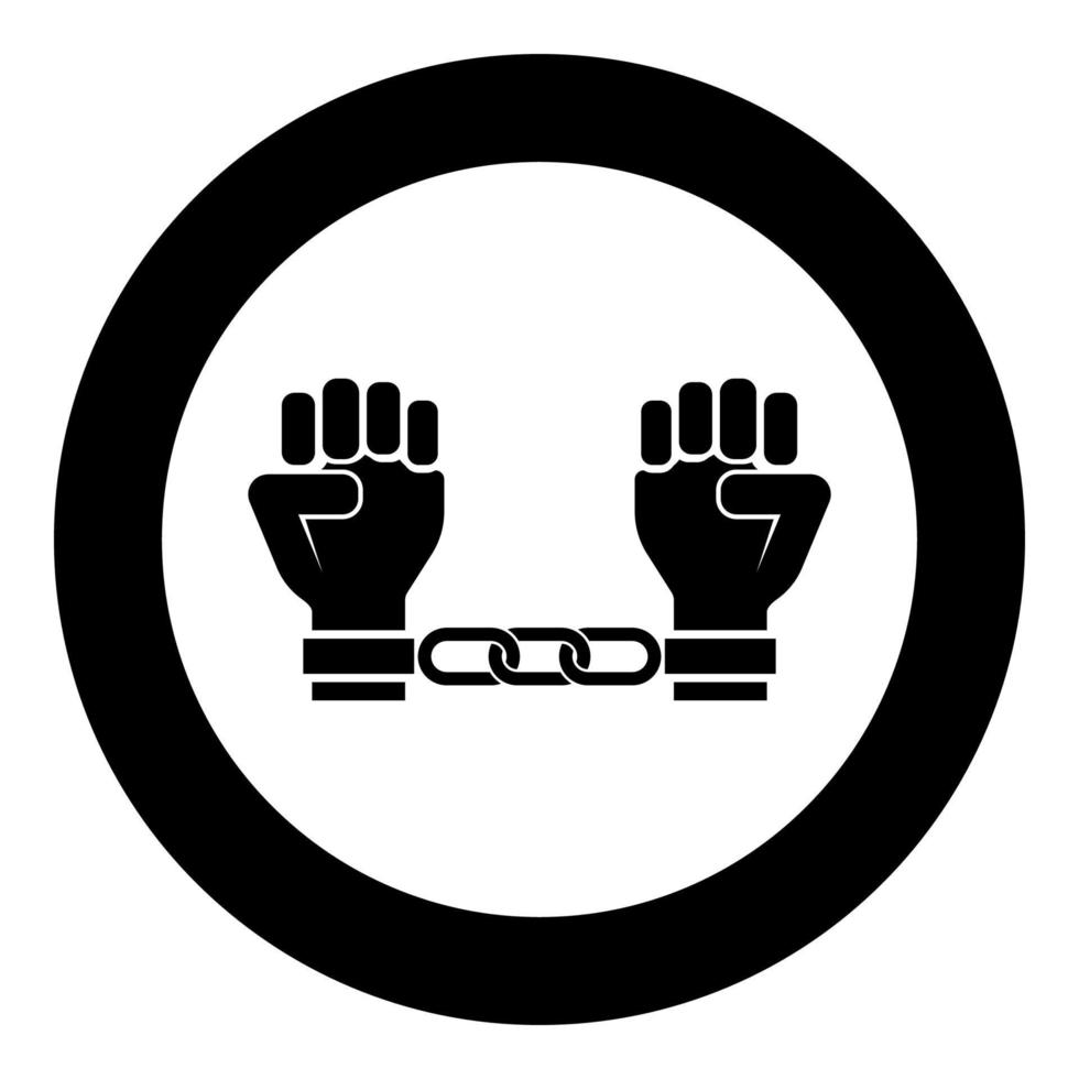 manos esposadas encadenadas brazos humanos prisionero concepto esposas en hombre detención idea grilletes confinan grilletes en persona icono en círculo redondo color negro vector ilustración estilo plano imagen 7038037 Vector en Vecteezy manos esposadas encadenadas brazos humanos prisionero concepto esposas en hombre detención idea grilletes confinan grilletes en persona icono en círculo redondo color negro vector ilustración estilo plano imagen 7038037 Vector en Vecteezy