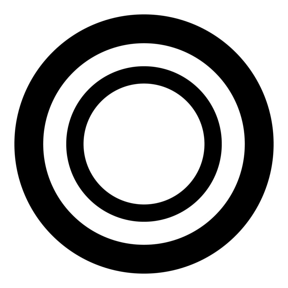 Rubber gasket Grommet seal Leakage o-ring Reten icon in circle round black color vector illustration solid outline style image