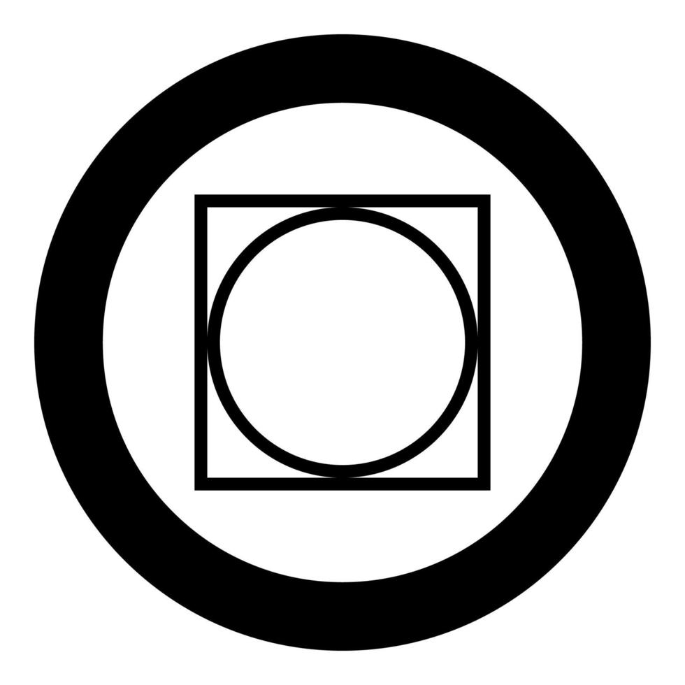 Can be spinning squeezed dry in the washing machine Clothes care symbols Washing concept Laundry sign icon in circle round black color vector illustration flat style image