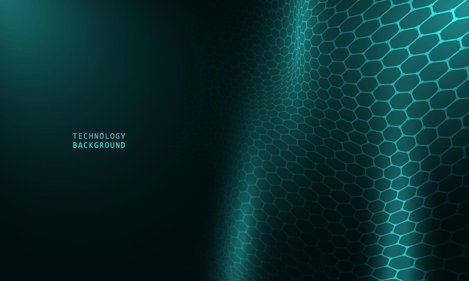 abstract wave technology background with blue light smooth and flow. vector