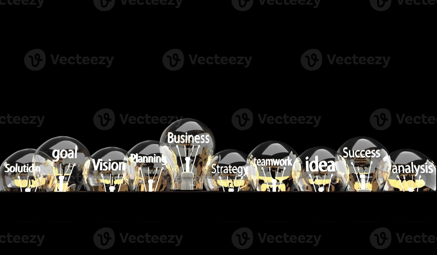 Light bulb bright lamp fluorescent electronic power creative graphic design teamwork group idea technology business planning solution strategy success vision brainstrom innovation future.3d render photo