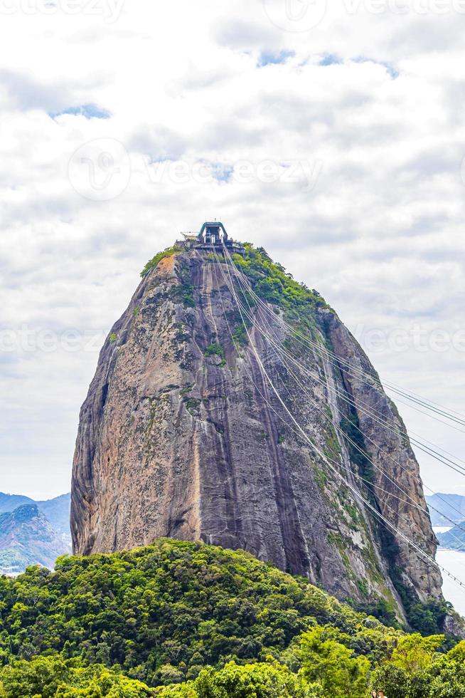 Pan de Azúcar panorama pao de acucar río de janeiro brasil. foto