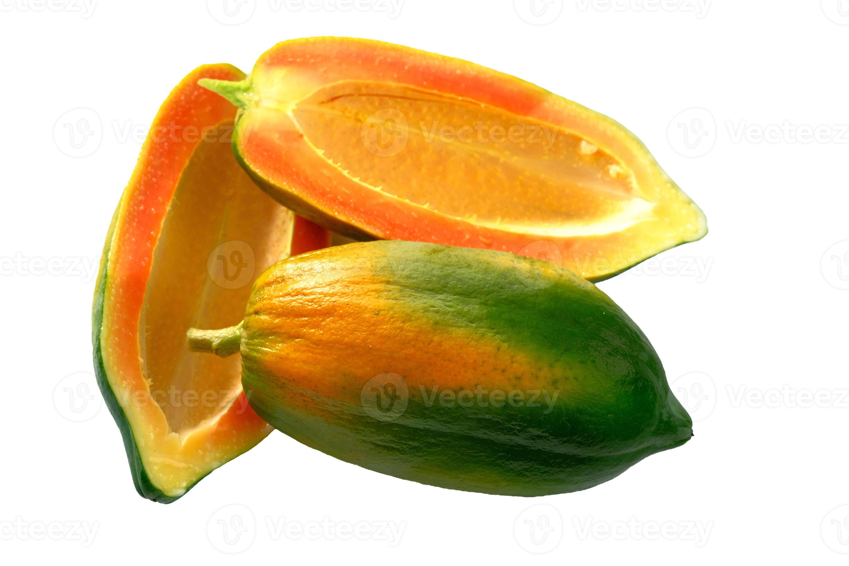 papaya without seeds on a white background 7039804 Stock Photo at Vecteezy